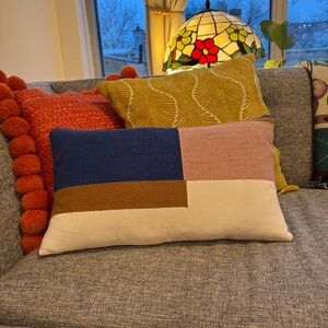 West Elm Color Block Throw Pillow